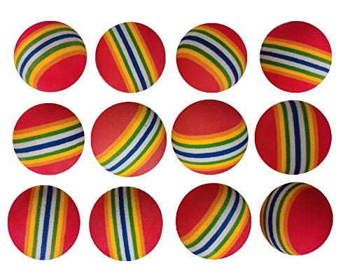 SHUYUE Colorful Soft Foam Rainbow Play Balls for Pet Dog and Cat Toys 12 - Image 1