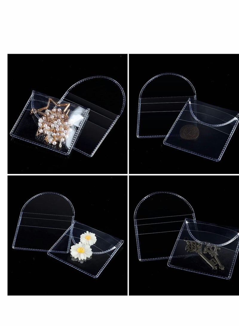 Single Pocket Coin Sleeves, 50 Pcs Collectors Individual Clear Plastic Sleeves Holders Small Pouch Protector for Coins Jewelry and Items Storage (2.2 Inches)  - Image 5