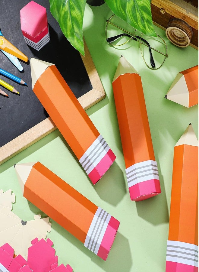 Reallnaive 30 Pcs Back to School Pencil Candy Boxes First Day of School Gift Boxes for Thanks Teacher Back to School Party Decorations Bulk for Preschool Kindergarten Students Classroom Decoration - Image 4
