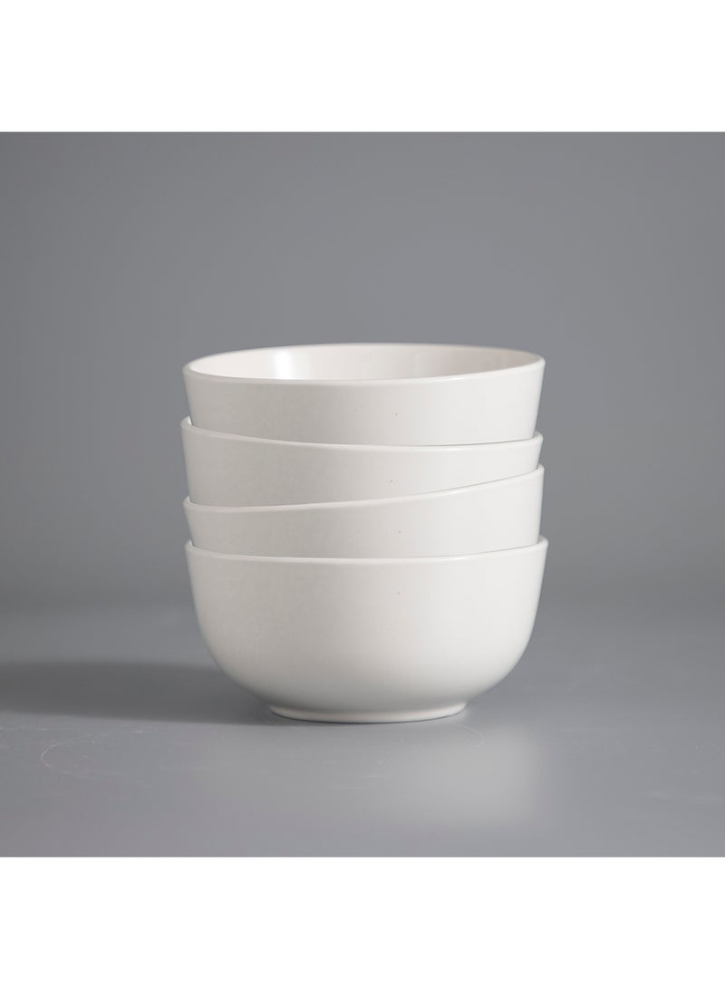 16 Piece Porcelain Dinnerware Set for 4, Kitchen Plates And Bowls, Dishwasher & Microwave Safe,Serve for 4 - All White Color - Image 4