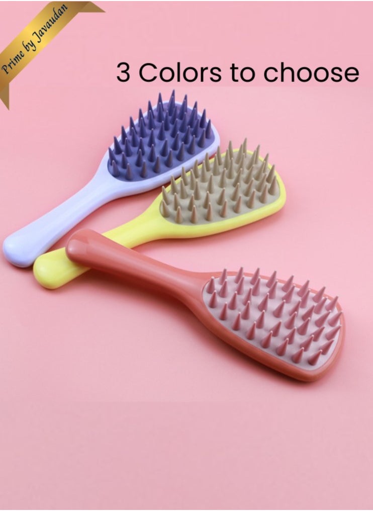 Prime by javaudan Long Handle Shampoo Brush Silicone Scalp Massage Comb Hair Scalp Scrubber  Washing Brush  - Image 5