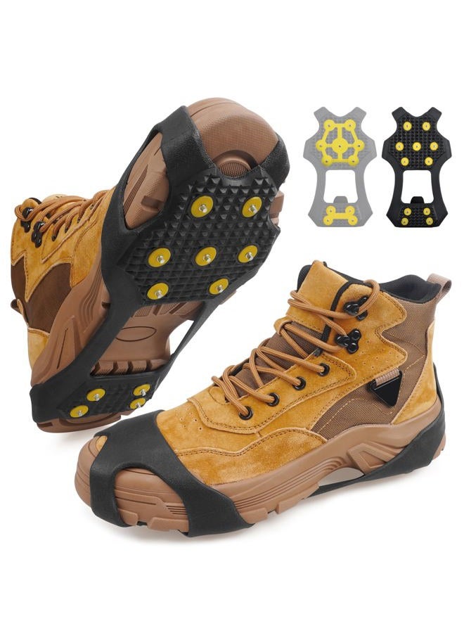 VanRolldex Ice Cleats Snow Traction Cleats Crampon for Shoe and Boots Non-Slip Snow Shoes Cleats Overshoe Footwear for Men Women Winter Walking On Snow and Ice (11Studs, M) - Image 1