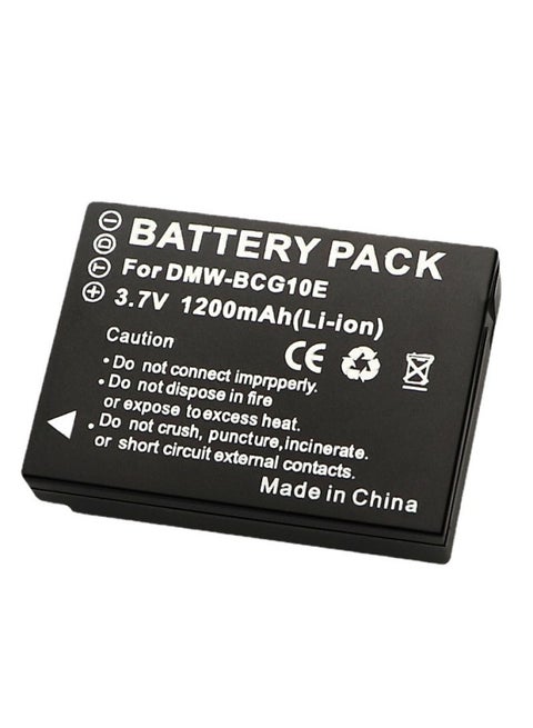 For Panasonic Camera DMW-BCG10 Digital Camera Battery TZ22 ZS8 ZR3-Standard Capacity:1200mAh