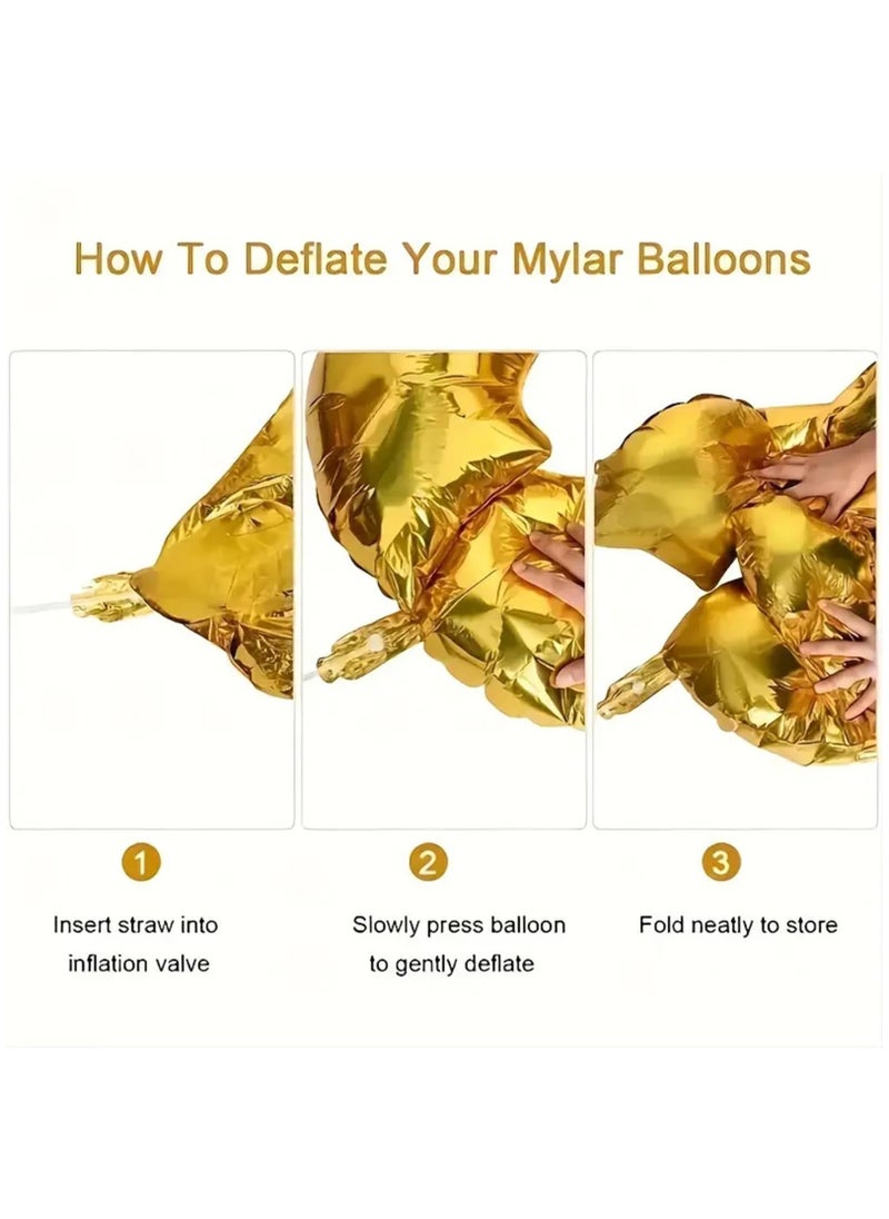 Mr. Penda 7 Pieces Colorful Cartoon Animal Balloon Party Pack, Assorted Zoo Character Aluminum Film Balloons, Jungle Animal Ballons, For Birthday Party Sets, Mall Activities, Theme Party  - Image 4