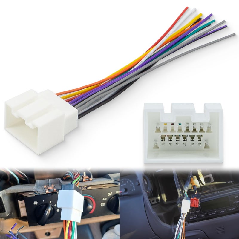 Bedalio Radio Wiring Harness Connector for Ford 1999-2006 F150/F250 Ranger Explorer Escape, 1998-2005 Lincoln Mercury - Image 1