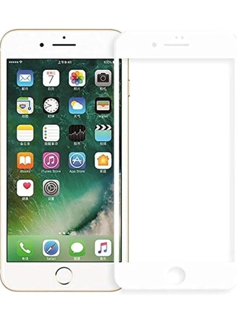 Temax premium 5d tempered glass screen protector for iphone 7 PLUS , white - Image 1