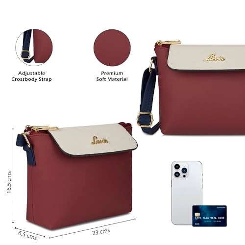 Lavie Women's Colourblock Rove Flap Crossbody Sling Bag | Ladies Purse Handbag | Gift for Women - Image 3