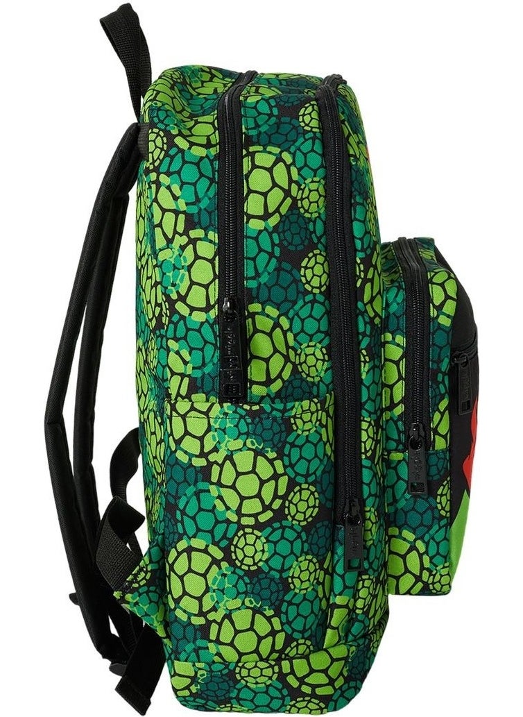 GENC DIJITAL BASKI - GENC DIGITAL PRINTING Ninja Turtles Primary and Secondary School Bag Lunch and Pencil Bag Set - Image 1