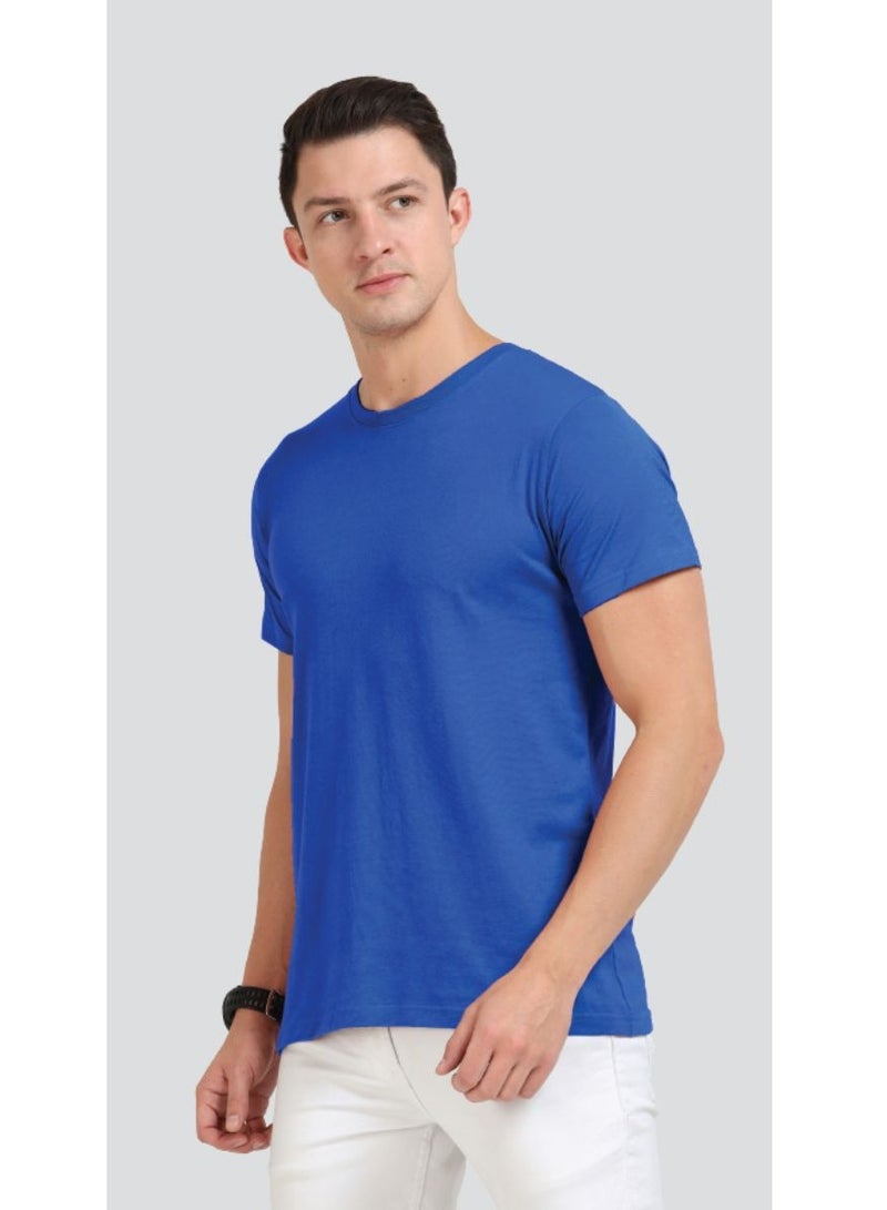 Royal Blue Ecovibe Round Neck T-Shirt