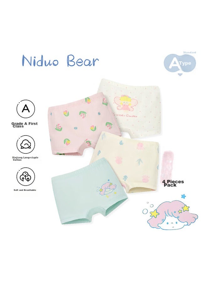 Niduoxiong Niduoxiong Children's Underwear, Girls' Cotton Boxer Briefs, Little Girls' Boyshorts, Toddler Underpants, No Wedgie  - Image 1