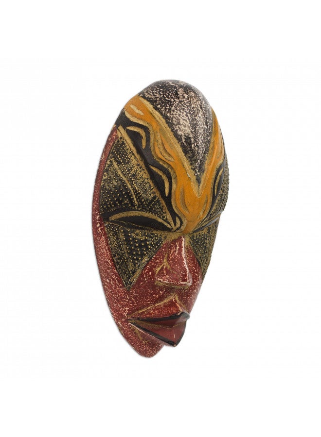 NOVICA Decorative Wood Mask, Multicolor - Image 2