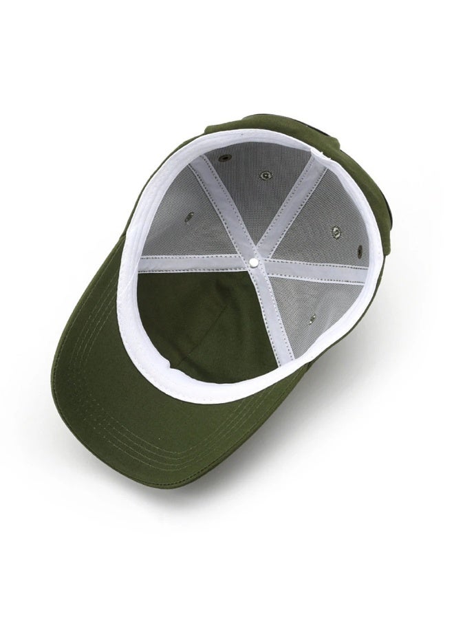 Military Green Aviator Cap with Integrated Rear Goggles – Reversible Wear for Functional Use - Image 4