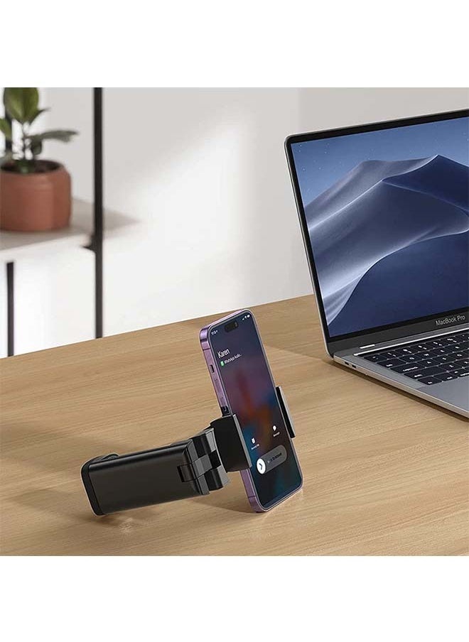Ocean - Universal In Flight Airplane Phone Holder Mount, Handsfree Phone Holder with Rotation for Desk / Tray, Pocket Size Must Have Travel Essential Accessory for Flying - Image 1