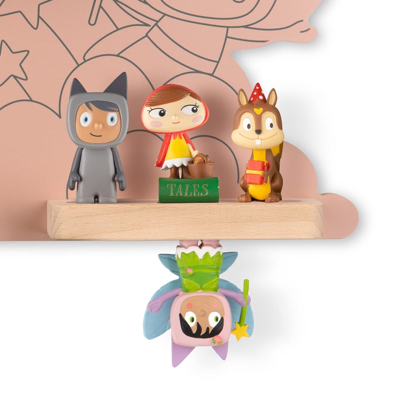 Tonies رف حائط مغناطيسي من تونيس لتوني بوكس، محطة شحن، و20 شخصية - قوس قزح - Image 2