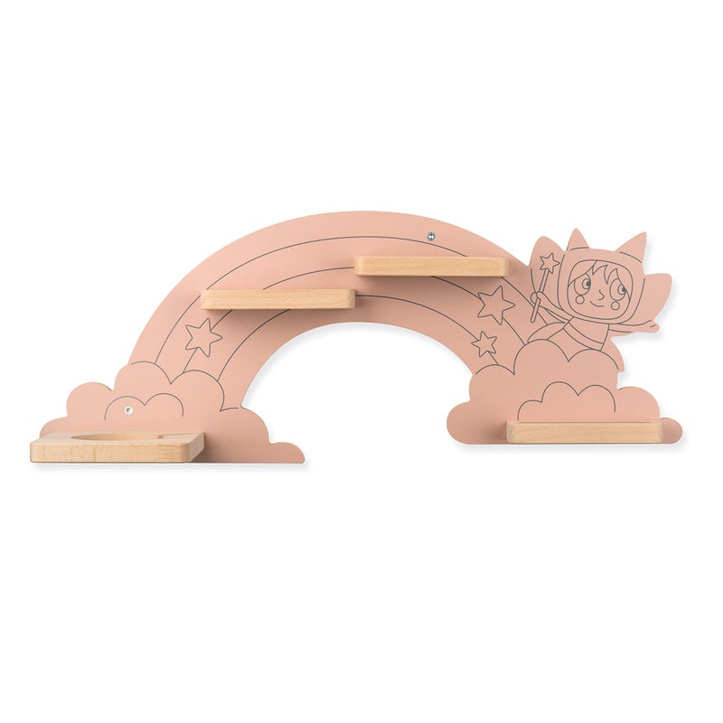 Tonies رف حائط مغناطيسي من تونيس لتوني بوكس، محطة شحن، و20 شخصية - قوس قزح - Image 4