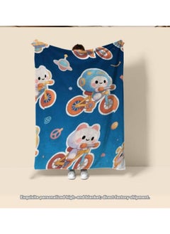 General Baby and children's cartoon flannel thin blanket (warm and comfortable, suitable for sleep, game use) 70cm*100cm - 1092  - Image 3