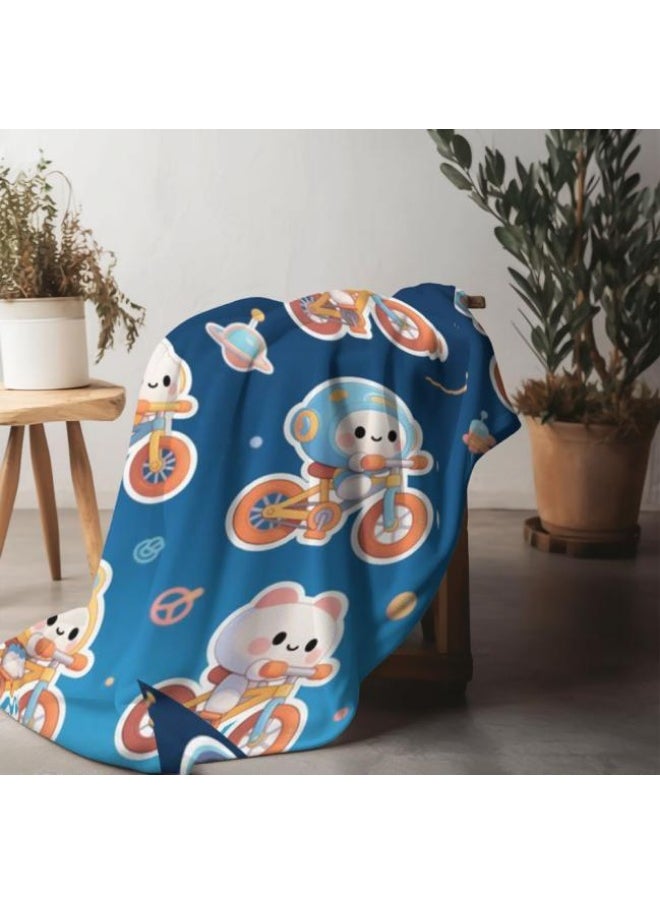 General - Baby and children's cartoon flannel thin blanket (warm and comfortable, suitable for sleep, game use) 70cm*100cm - 1092 - Image 1