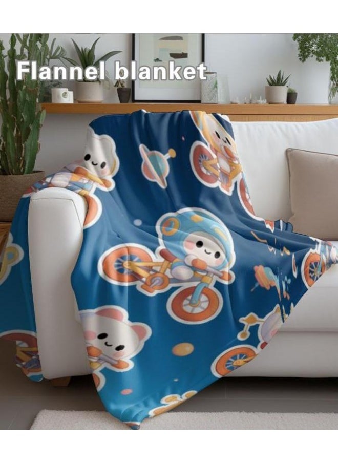 General - Baby and children's cartoon flannel thin blanket (warm and comfortable, suitable for sleep, game use) 70cm*100cm - 1092 - Image 1