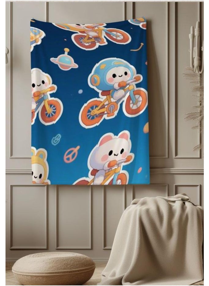 General - Baby and children's cartoon flannel thin blanket (warm and comfortable, suitable for sleep, game use) 70cm*100cm - 1092 - Image 1