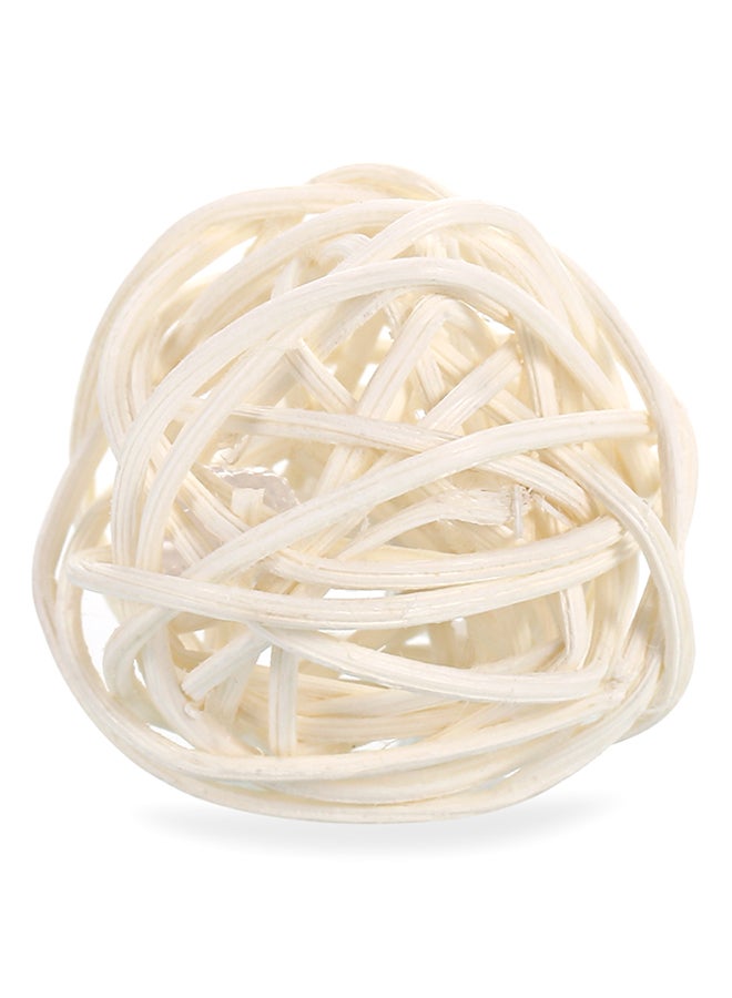 NIBEMINENT 20 LED Globe Rattan Ball Fairy String Lights With Battery Warm White Light 22.5x6x17cm - Image 4