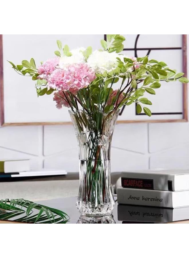 Extreme Space Glass Flower Vase Green Plant Hydroponic Ecological Bottle Flower Container Decorative Embossed Vase - Image 1