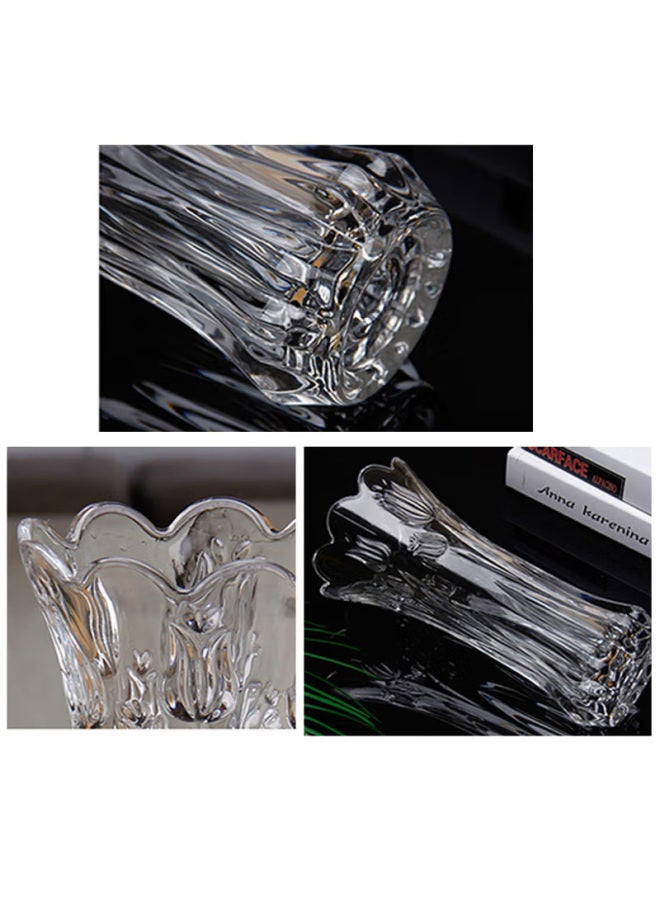 Extreme Space Glass Flower Vase Green Plant Hydroponic Ecological Bottle Flower Container Decorative Embossed Vase - Image 4