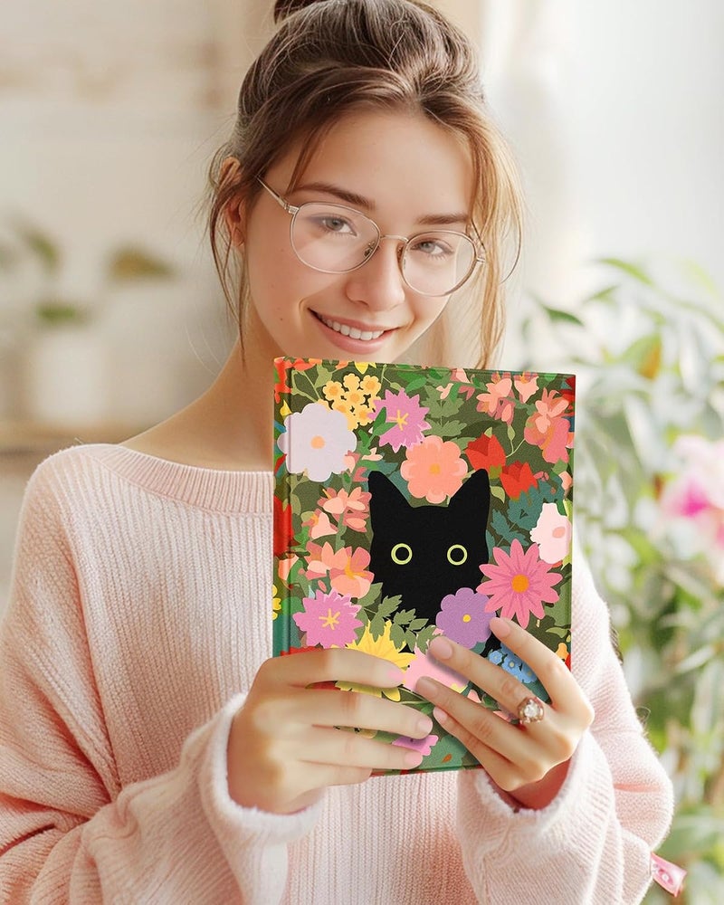 Wazzasoft for iPad 9th/8th/7th/Air 3rd Generation/Pro 10.5 Inch Case Keyboard Pencil Holder Folio Tablet Cover Women Girl Cute Girly Teen Kawaii Cat Flower Unique Design for Apple 10.2 & 10.5 Inch - Image 3