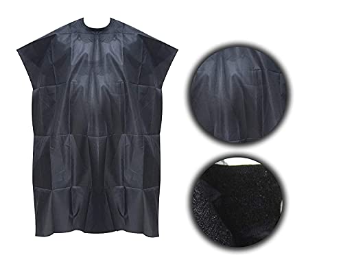 deziine® Full Hair Cutting Sheet for Saloon Barber Hair Tool Cloth Apron for Men and Women (Black) - Image 5