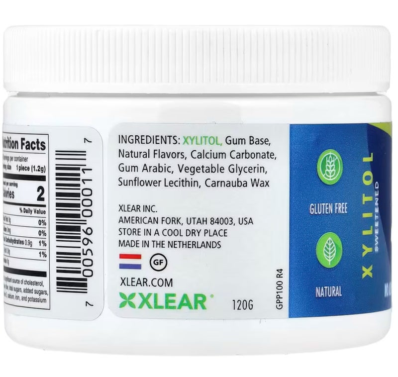 Xlear xylitol Spry Peppermint, Sugar Free, 100 Pieces - Image 3