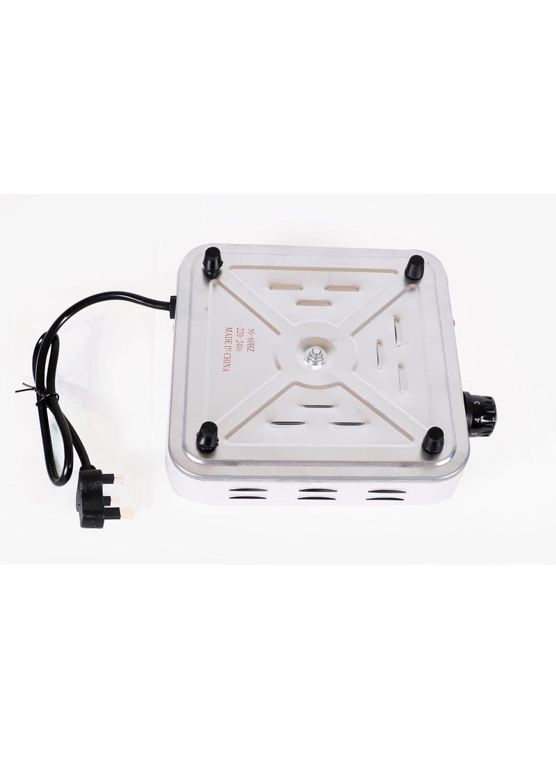 DubaiGallery Electric Hot Plate Single Burner Portable Cooking Stove 1000W High Heat Efficiency with Durable Metal Coil for Daily Cooking, Camping Trips, and Emergency Power Cooking - Image 5