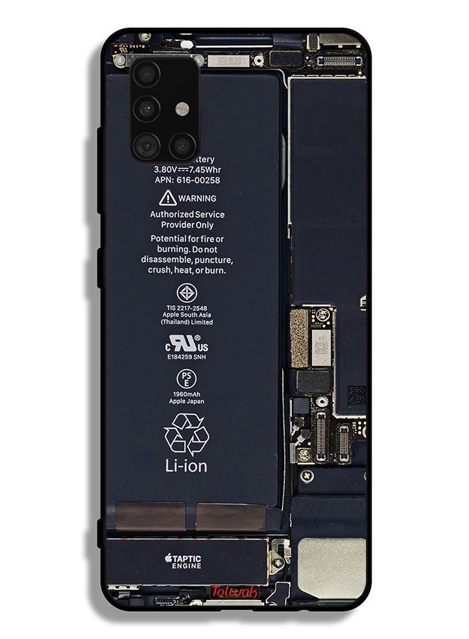 Tolwak Samsung Galaxy A51 4G Protective Case Cover Phone Circuit Pattern - Image 1