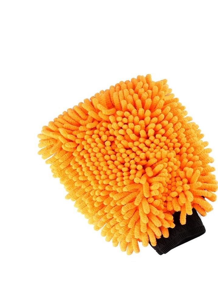 قفاز تنظيف السيارة من الألياف الدقيقة والغبار قفازات الشنيل للتنظيف الإسفنج ، قفاز غسيل آمن لمنزل السيارة 2 قطعة - Image 2