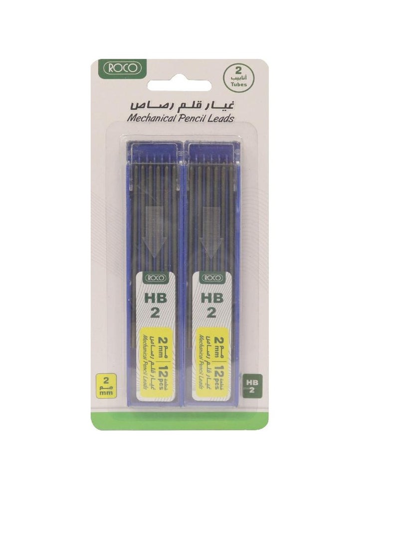 ROCO Lead Refill Black2 mm2HB10 Leads/Tube