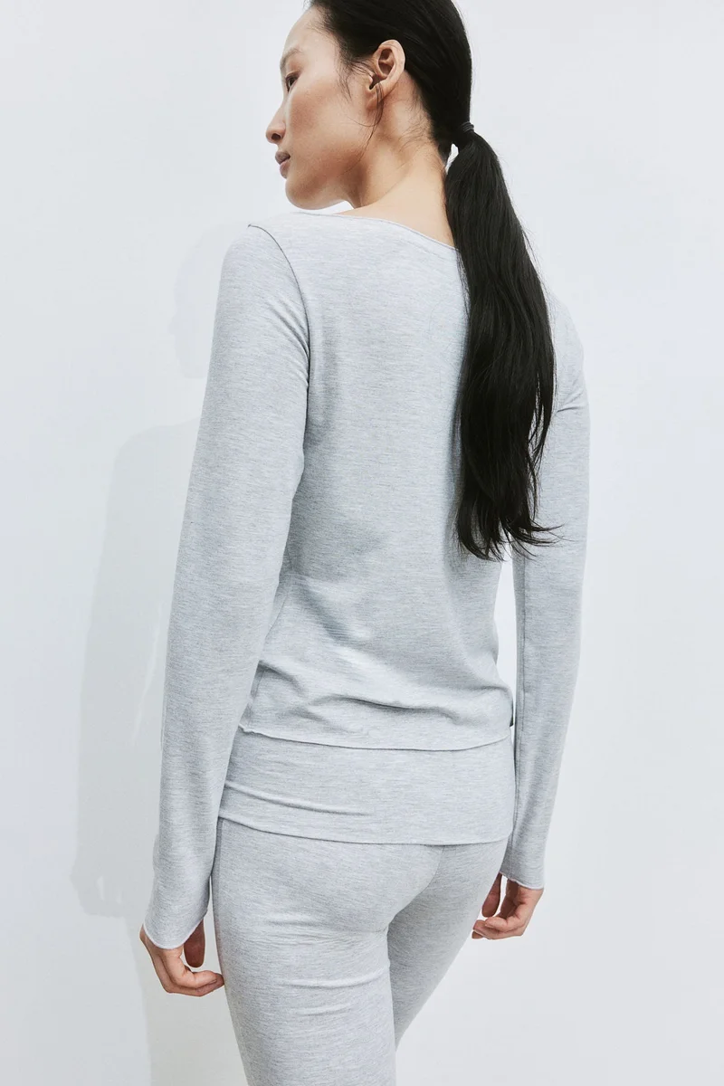 اتش اند ام Boat-Neck Top