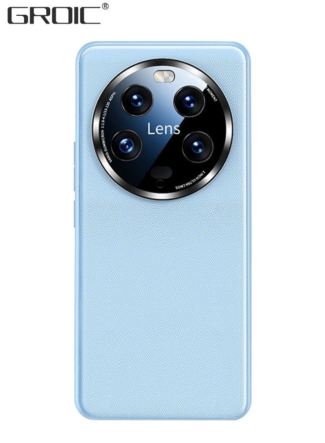 GROIC Leather Phone Case for Xiaomi 13Ultra,Drop Proof Durable Camera Lens Protection Phone Cover,Alloy Lens Phone Shell for Xiaomi 13Ultra - Image 1