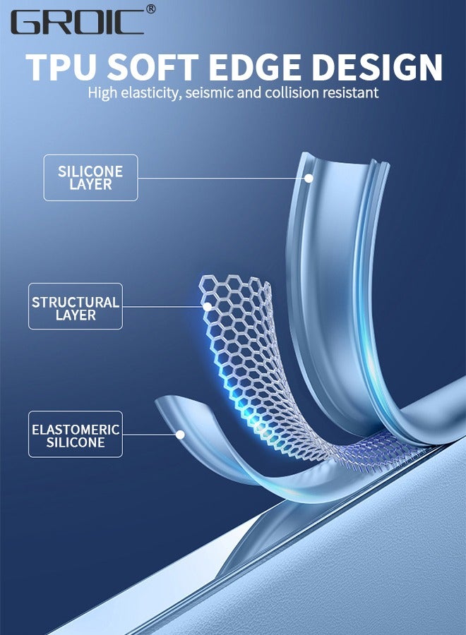 GROIC Leather Phone Case for Xiaomi 13Ultra,Drop Proof Durable Camera Lens Protection Phone Cover,Alloy Lens Phone Shell for Xiaomi 13Ultra - Image 3