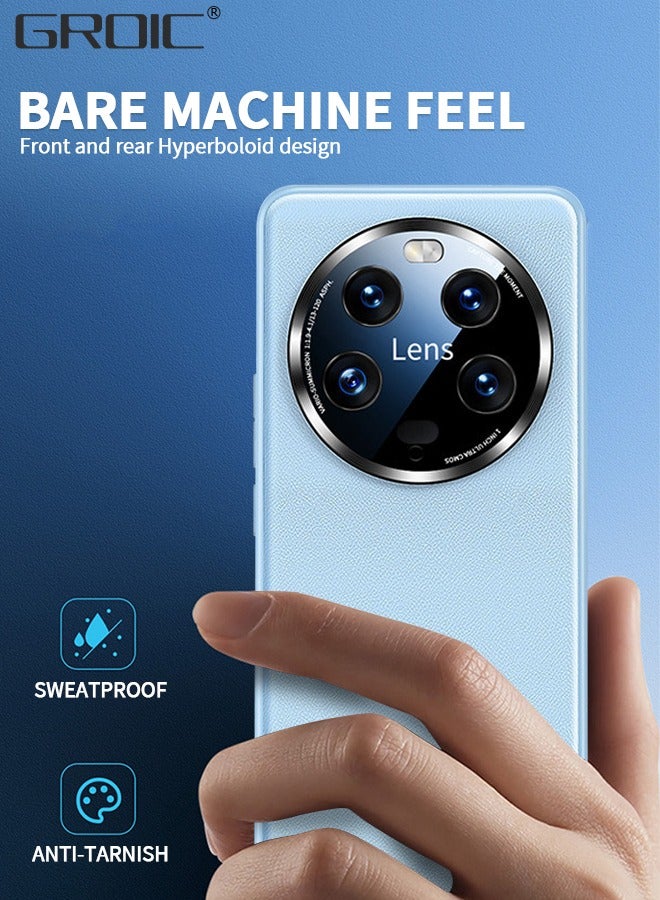 GROIC Leather Phone Case for Xiaomi 13Ultra,Drop Proof Durable Camera Lens Protection Phone Cover,Alloy Lens Phone Shell for Xiaomi 13Ultra - Image 2