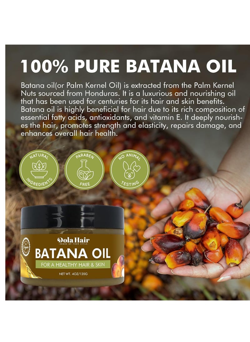 Dolahair Batana Oil for Hair Growth Organics 100% Natural Pure Batana Hair Oil Batana Oil Nourishes Damaged Hair raw Batana Butter Prevent Hair Loss Natural Hair Growth Oil and Conditioner  - Image 2