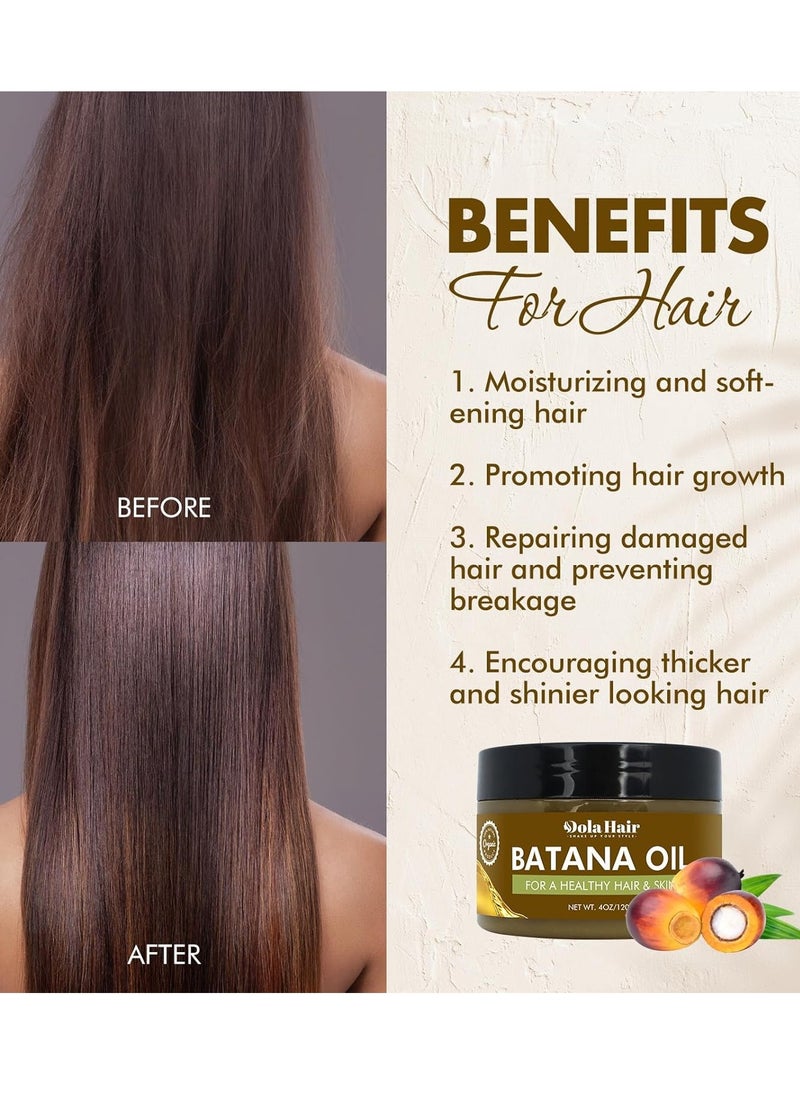 Dolahair Batana Oil for Hair Growth Organics 100% Natural Pure Batana Hair Oil Batana Oil Nourishes Damaged Hair raw Batana Butter Prevent Hair Loss Natural Hair Growth Oil and Conditioner  - Image 4