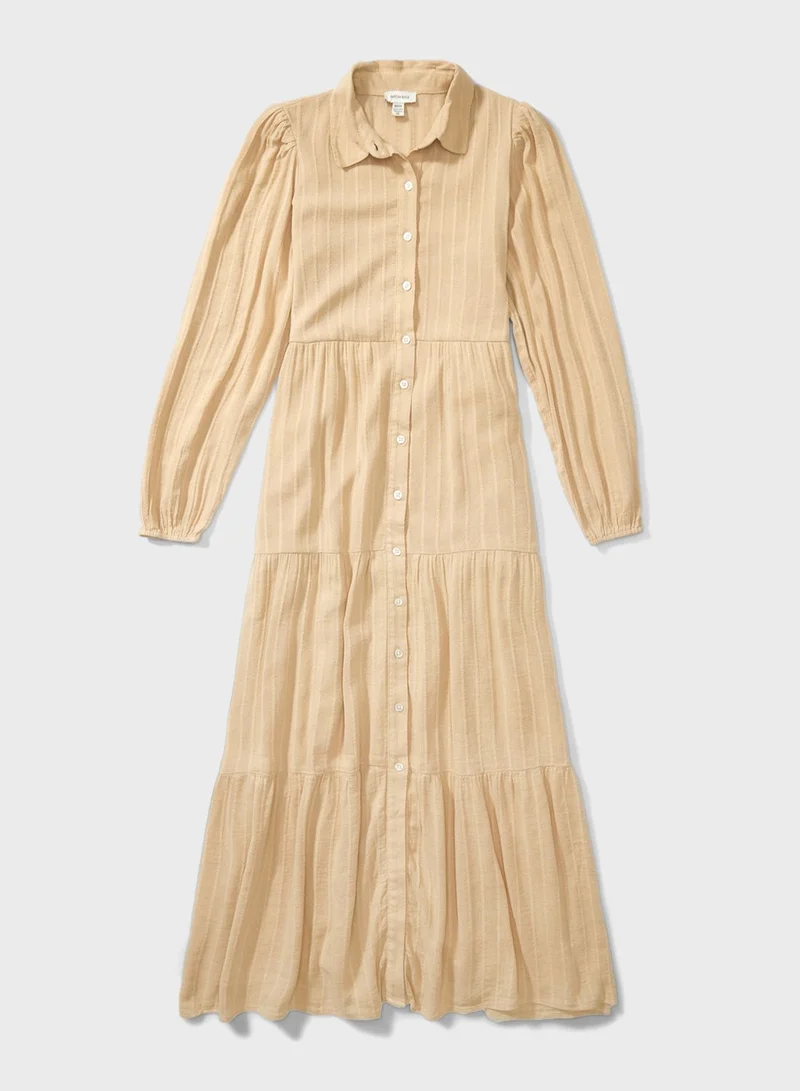 American Eagle Button Detail Shirt Dress