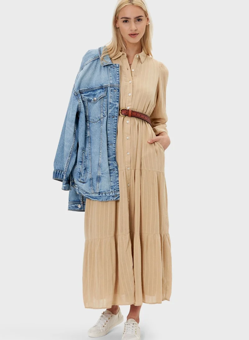 American Eagle Button Detail Shirt Dress