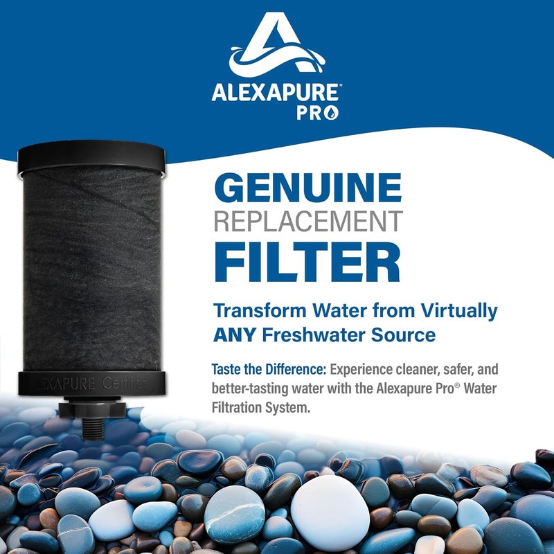 Alexapure Pro Genuine Replacement Filter, Water Filter for , Water Filter for Emergency Preparedness, Contaminated Water, Clean Water for Emergencies, Survival - Image 2