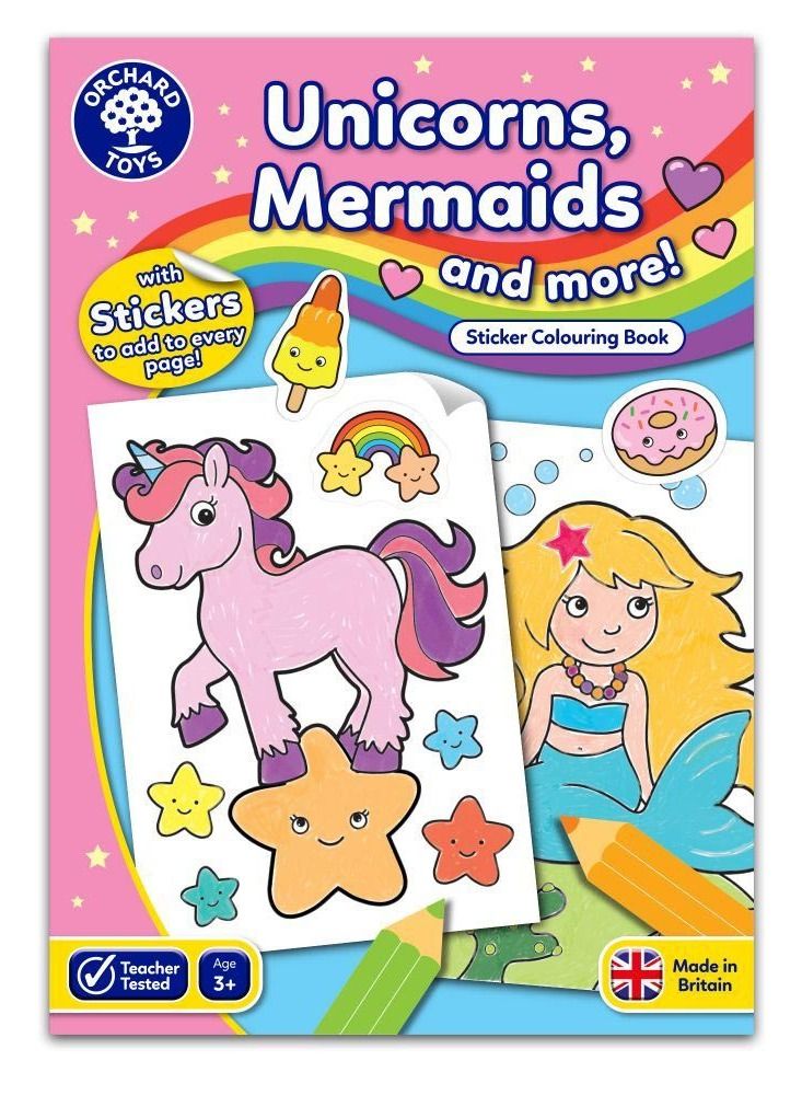 أورشارد تويز كتاب ملون - وحيد القرن وحوريات البحر والمزيد - Image 1