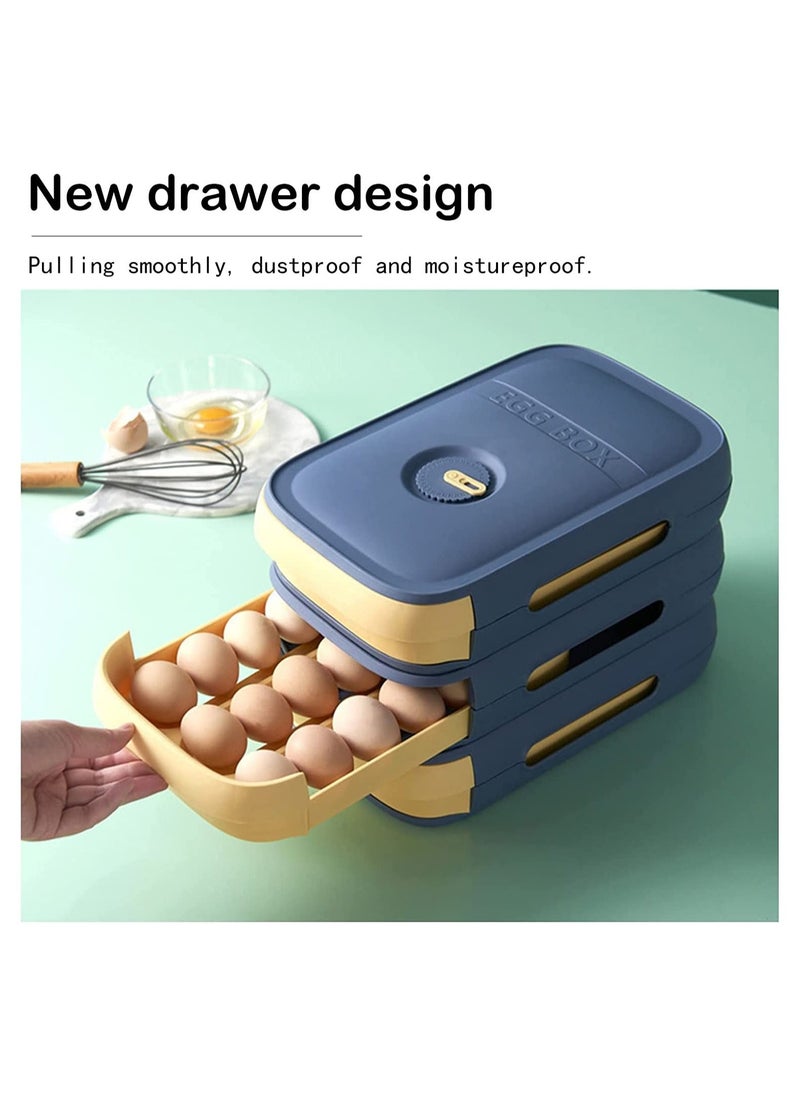 CLICKMART - Egg Storage Box for Refrigerator Blue - Image 1