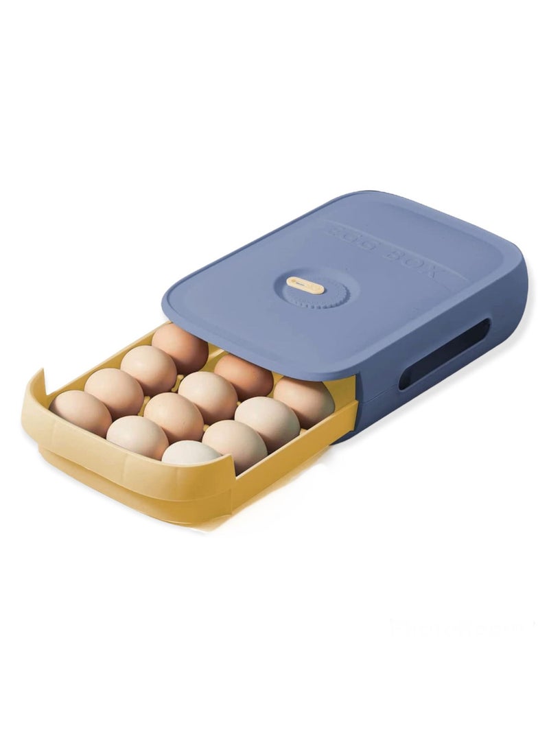 CLICKMART - Egg Storage Box for Refrigerator Blue - Image 1