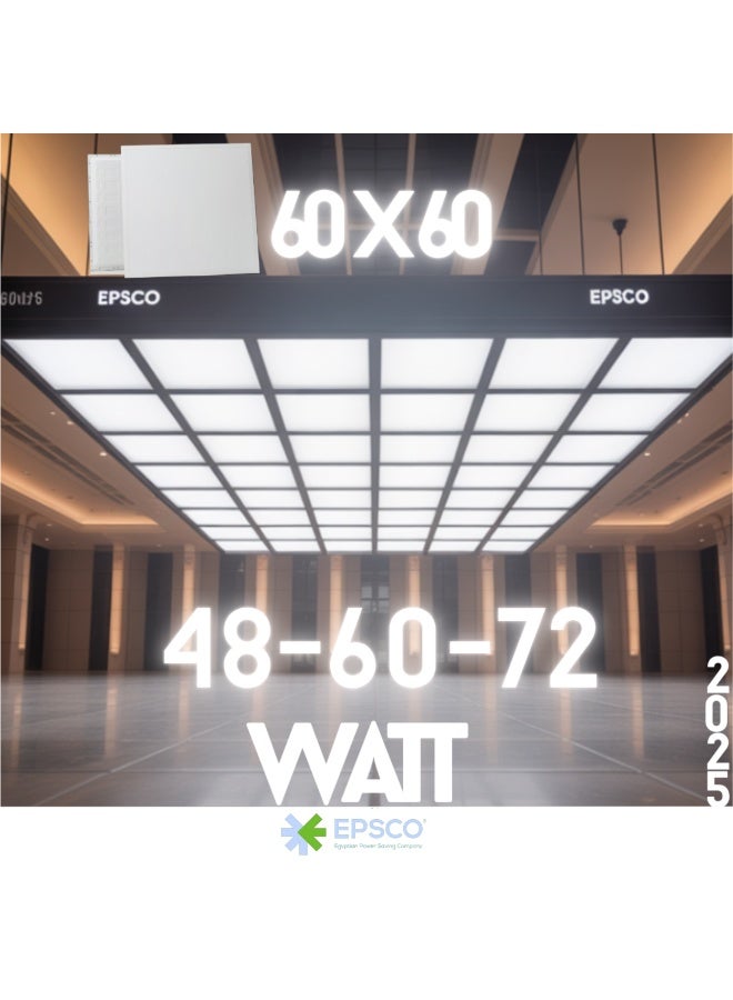 EPSCO 60x60 Back Lit Panel - 48 WATT - cat A- 4800 Lumens - White 6000 K - Image 4