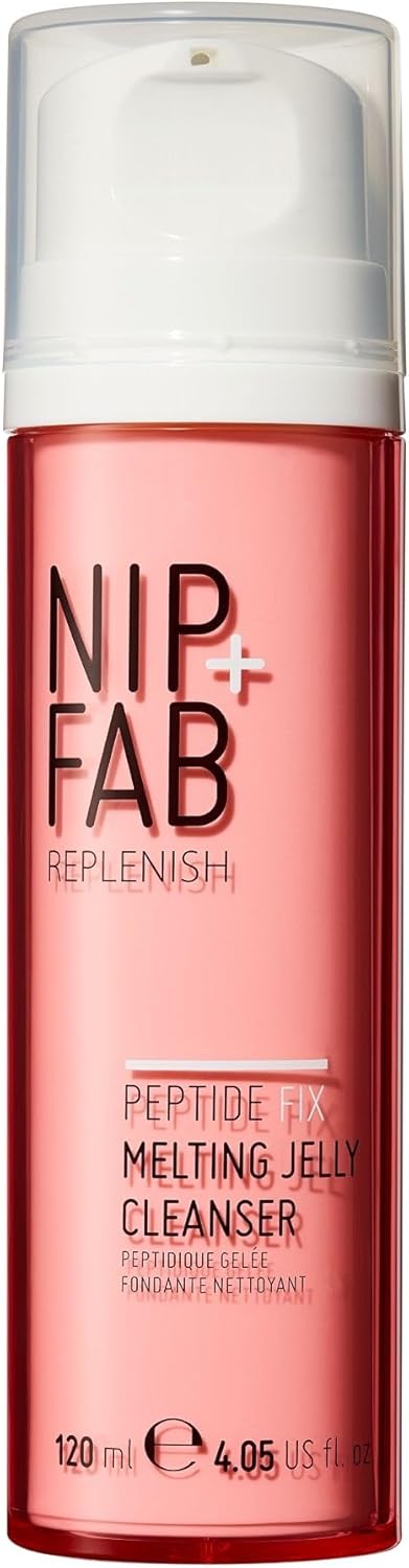 NipFab Peptide Fix Melting Jelly Cleanser 120 ml with mix of Peptides Suitable for All Face Skin Types Hydrates and Plumps Anti Pores AntiAging Boosting Collagen Production