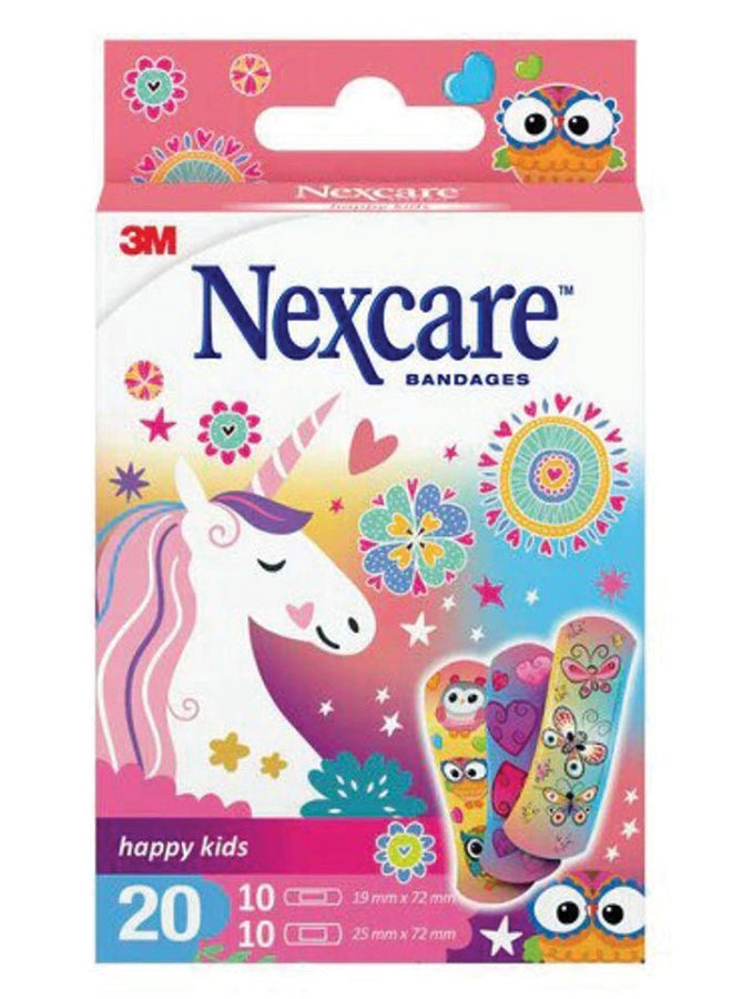 3M Nexcare Happy Kids Bandage Magic Assorted 20'S
