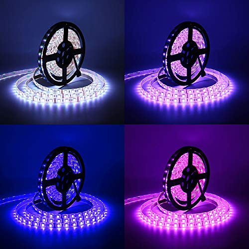 SUPERNIGHT أضواء شريط LED SUPERNIGHT بطول 16.4 قدم SMD 5050 مقاومة للماء 300LEDs RGB شريط ضوء مرن + جهاز تحكم عن بعد IR 44 مفتاح لغرفة النوم إضاءة خلفية للتلفاز عيد الميلاد (لا يشمل محول الطاقة) - Image 5