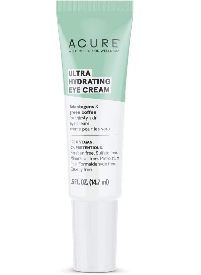 Acure Ultra-Moisturizing Rejuvenating Eye Cream, 100% vegan, deeply moisturizes the skin with conditioners and green coffee | 0.5 fluid ounce